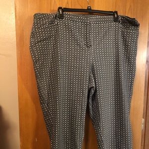 Gray print pants size 28
